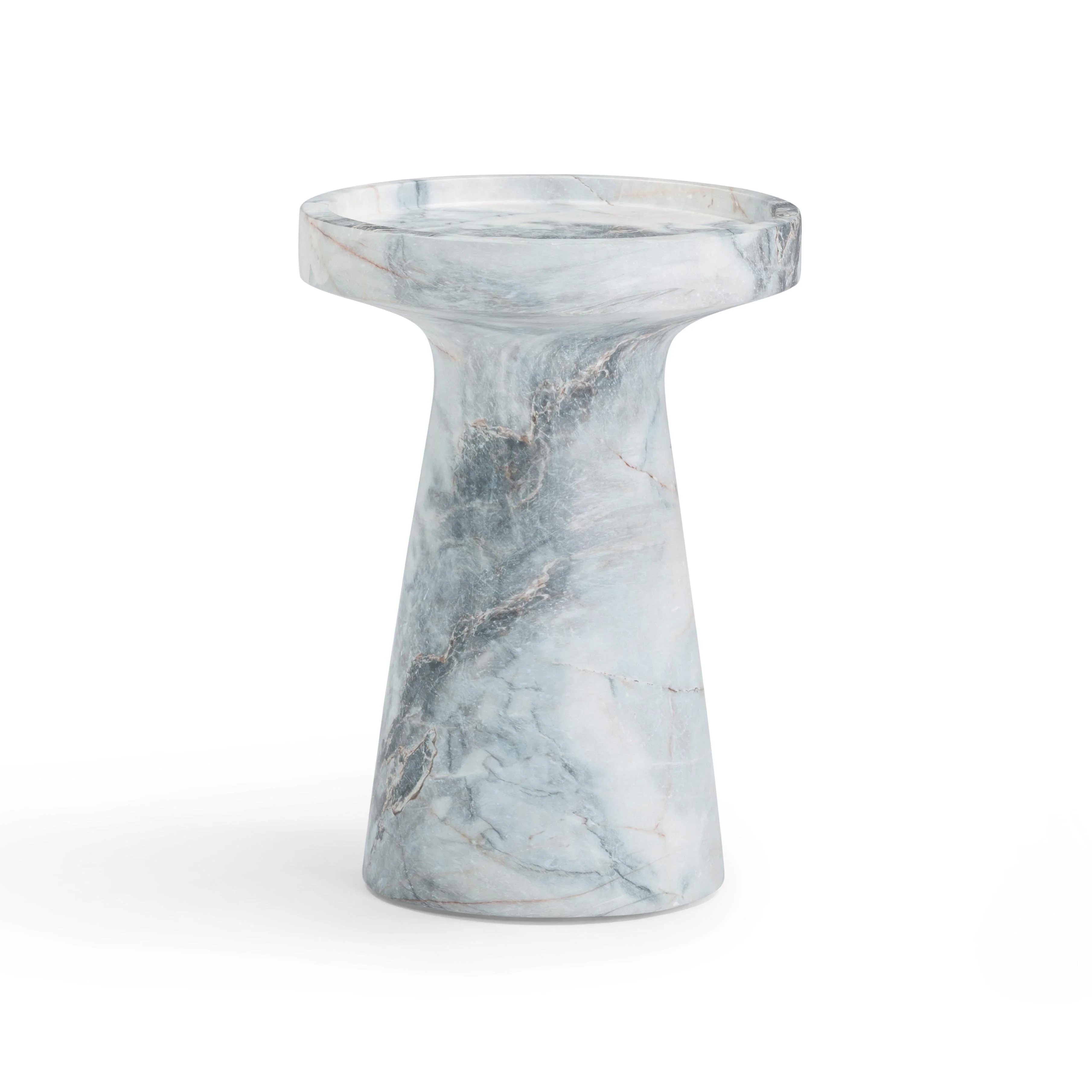 Zara Aegean Marble Indoor / Outdoor Side Table - Image 3