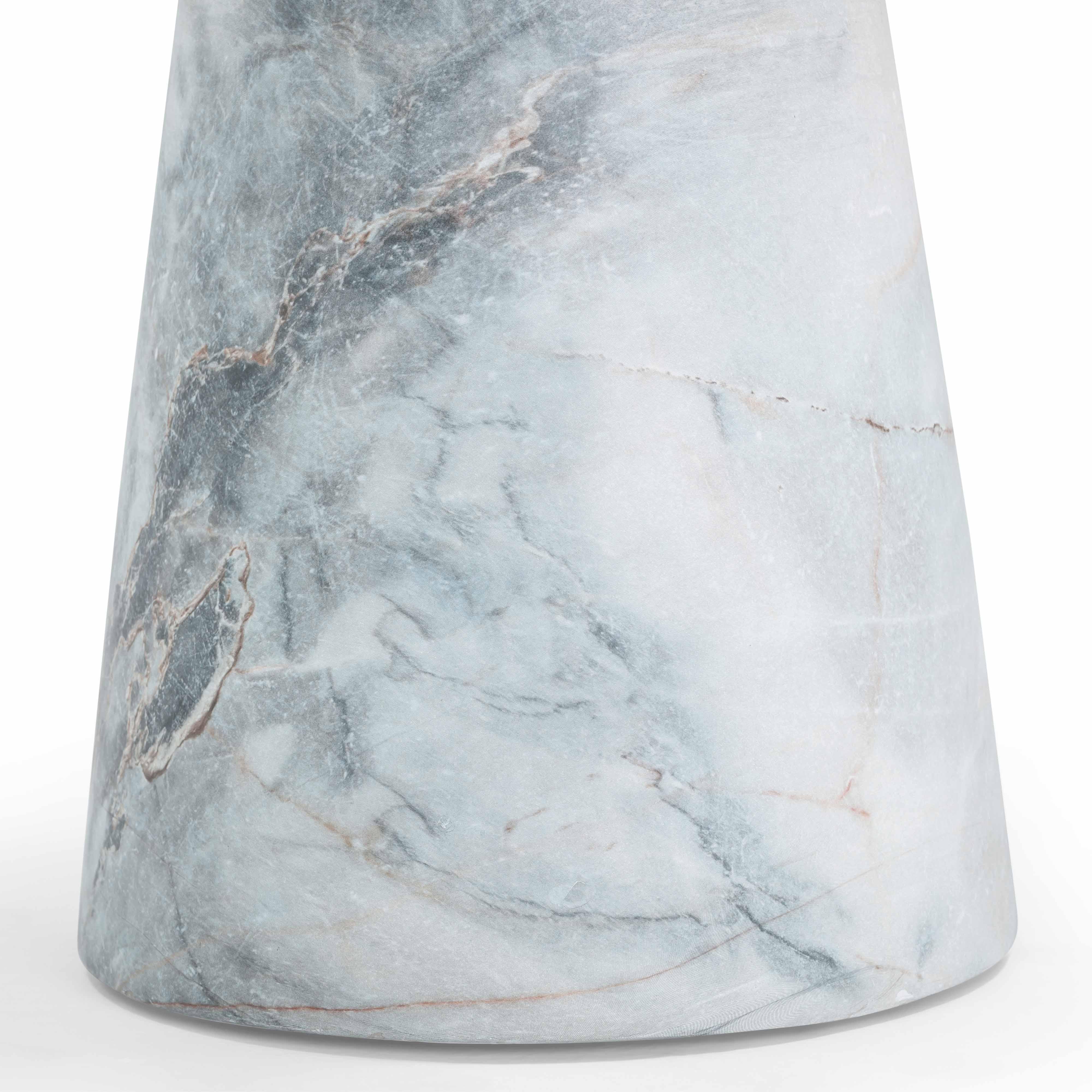 Zara Aegean Marble Indoor / Outdoor Side Table - Image 6