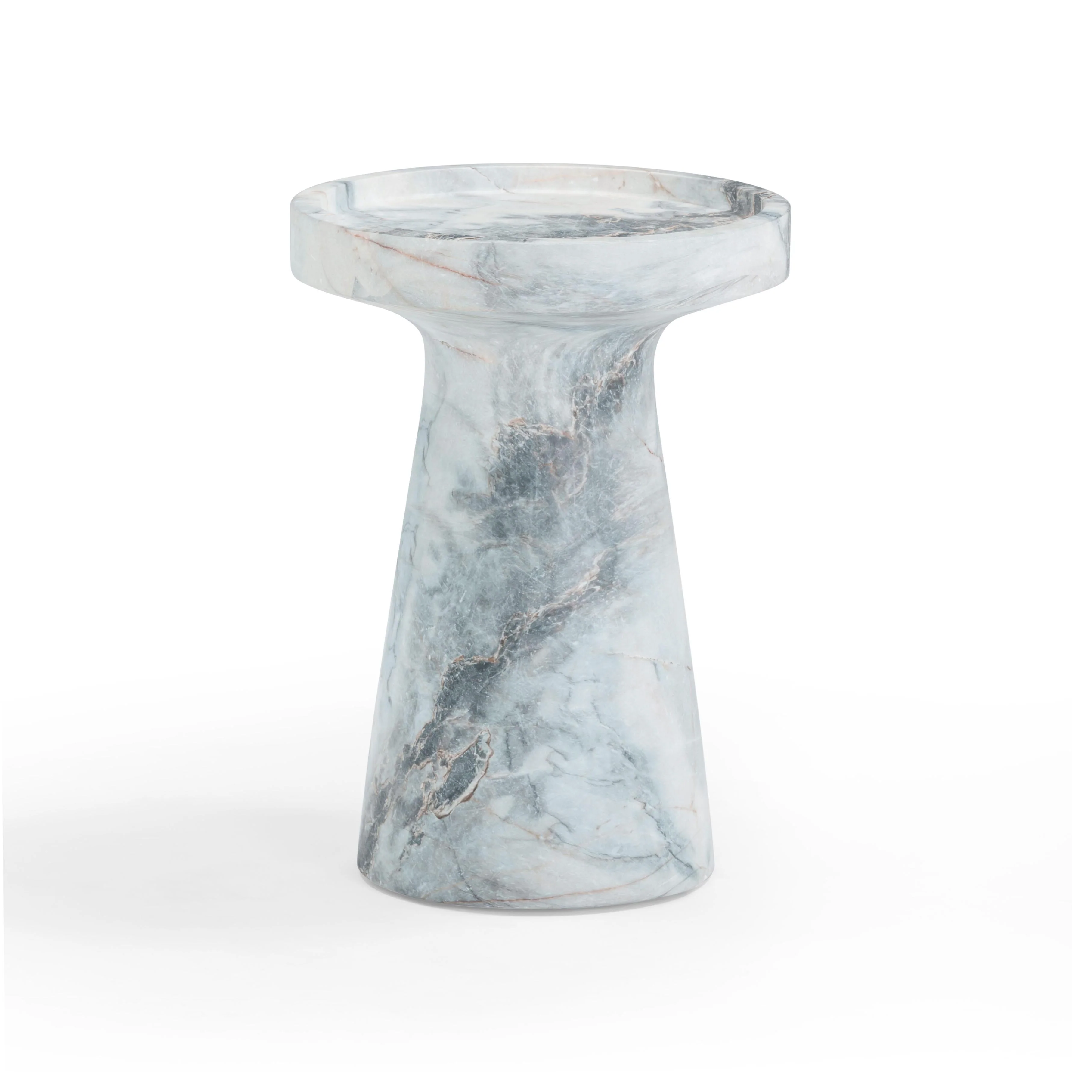Zara Aegean Marble Indoor / Outdoor Side Table - Image 9
