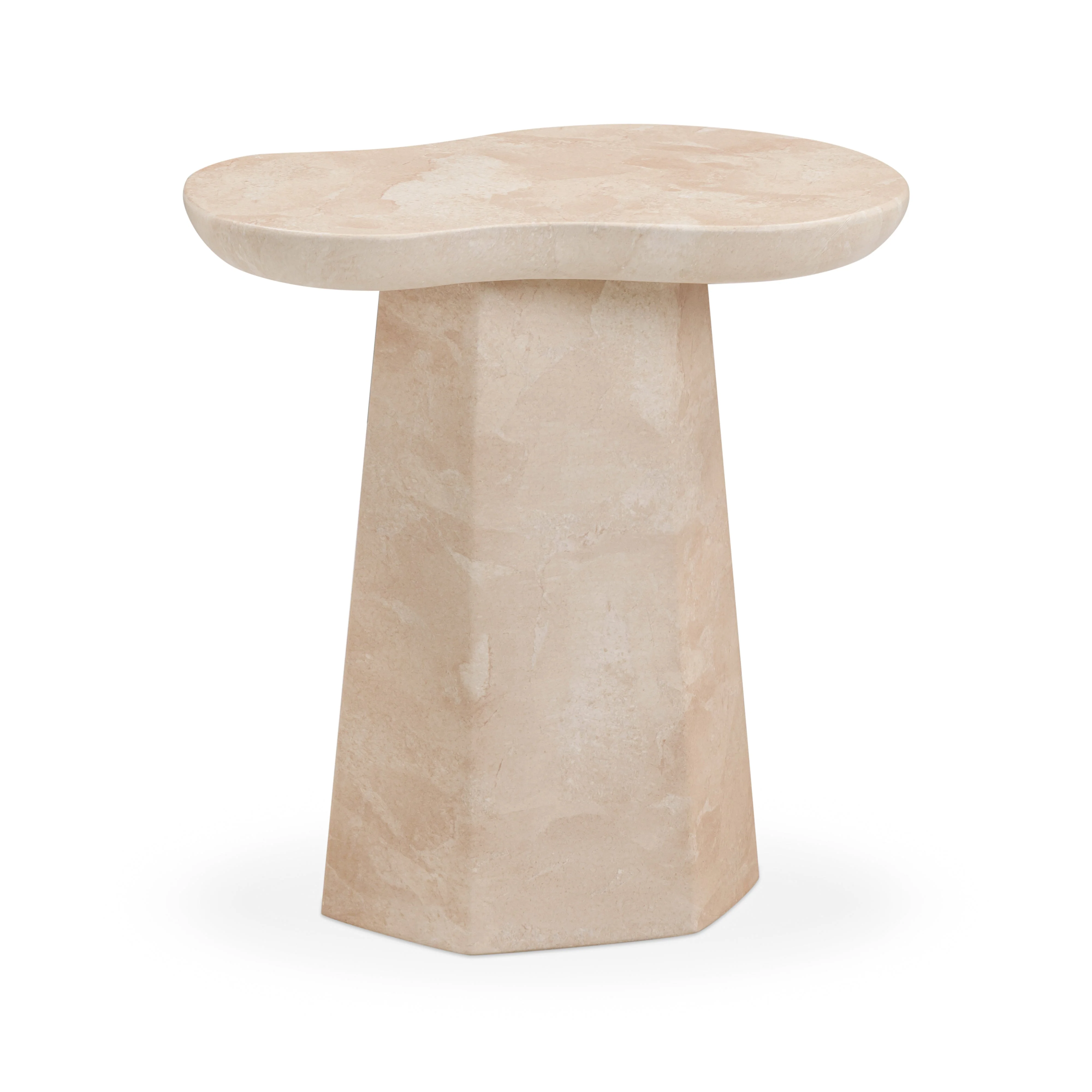 Zaya Rose Faux Marble Indoor/Outdoor Side Table - Image 2