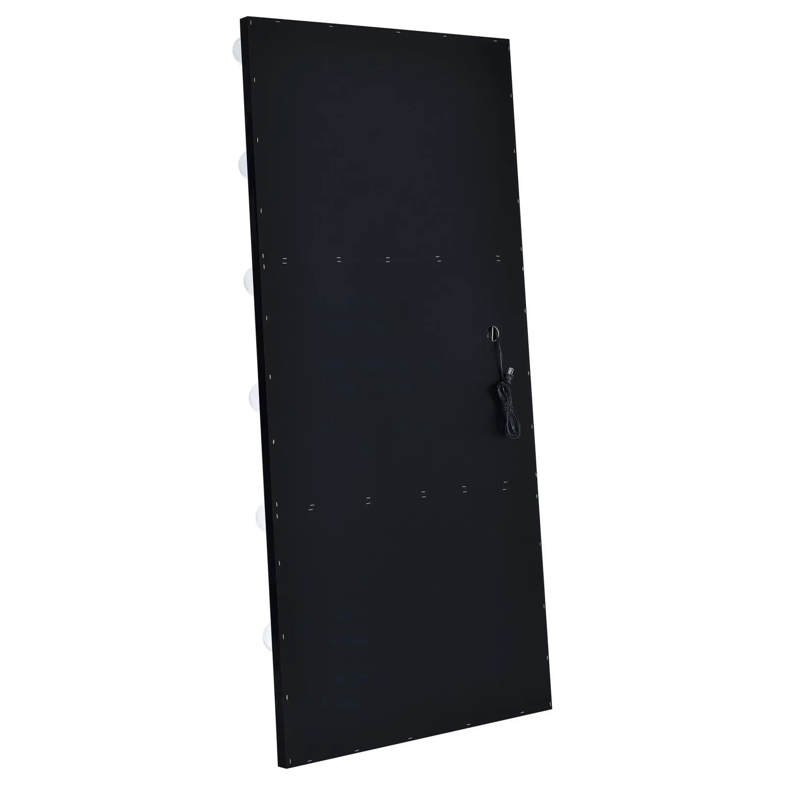 Zayan Black High Gloss Full Length Floor Mirror With Lighting - Image 7