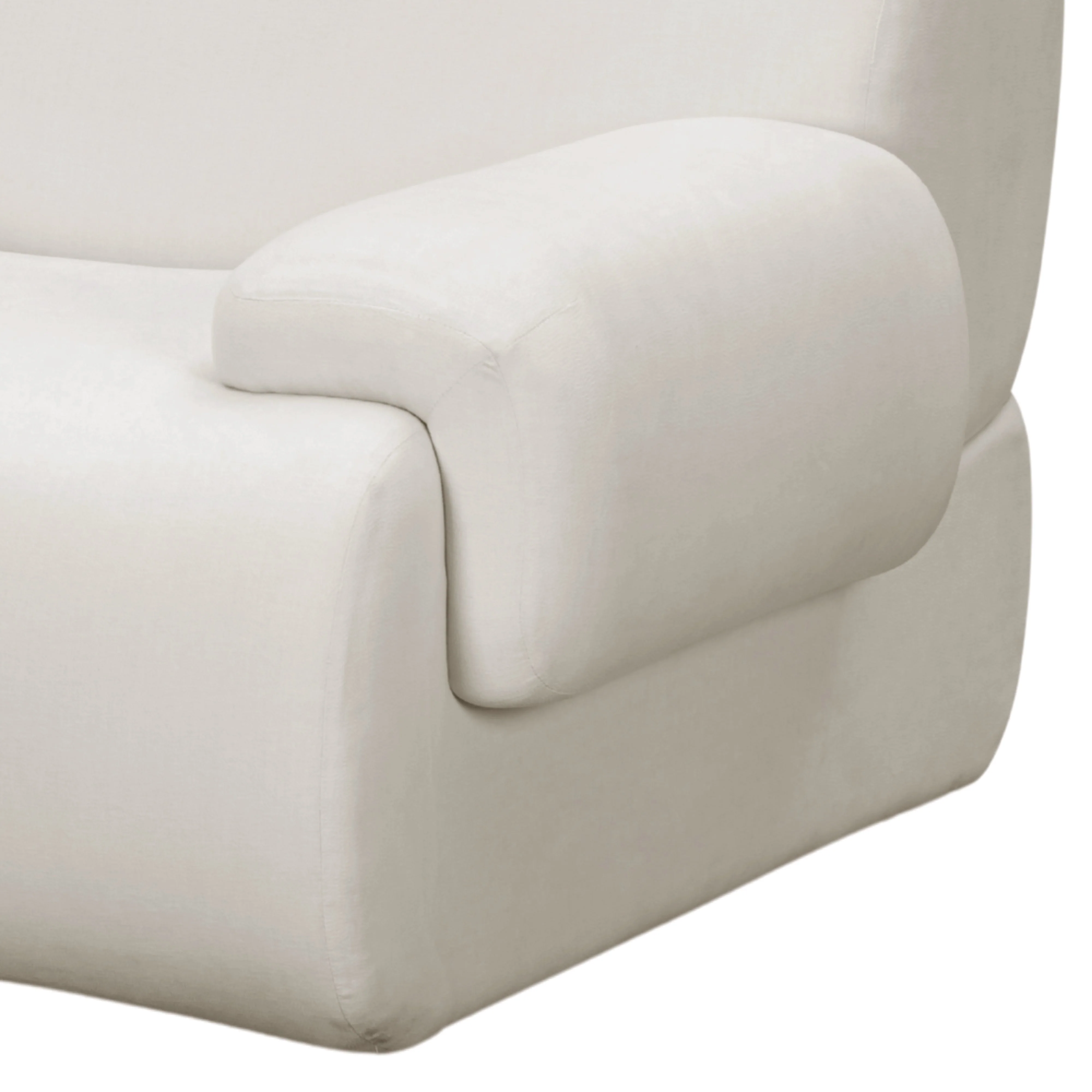 Zenith 116.5" Contract-Grade Upcycled Fabric Modular Sofa - Image 10