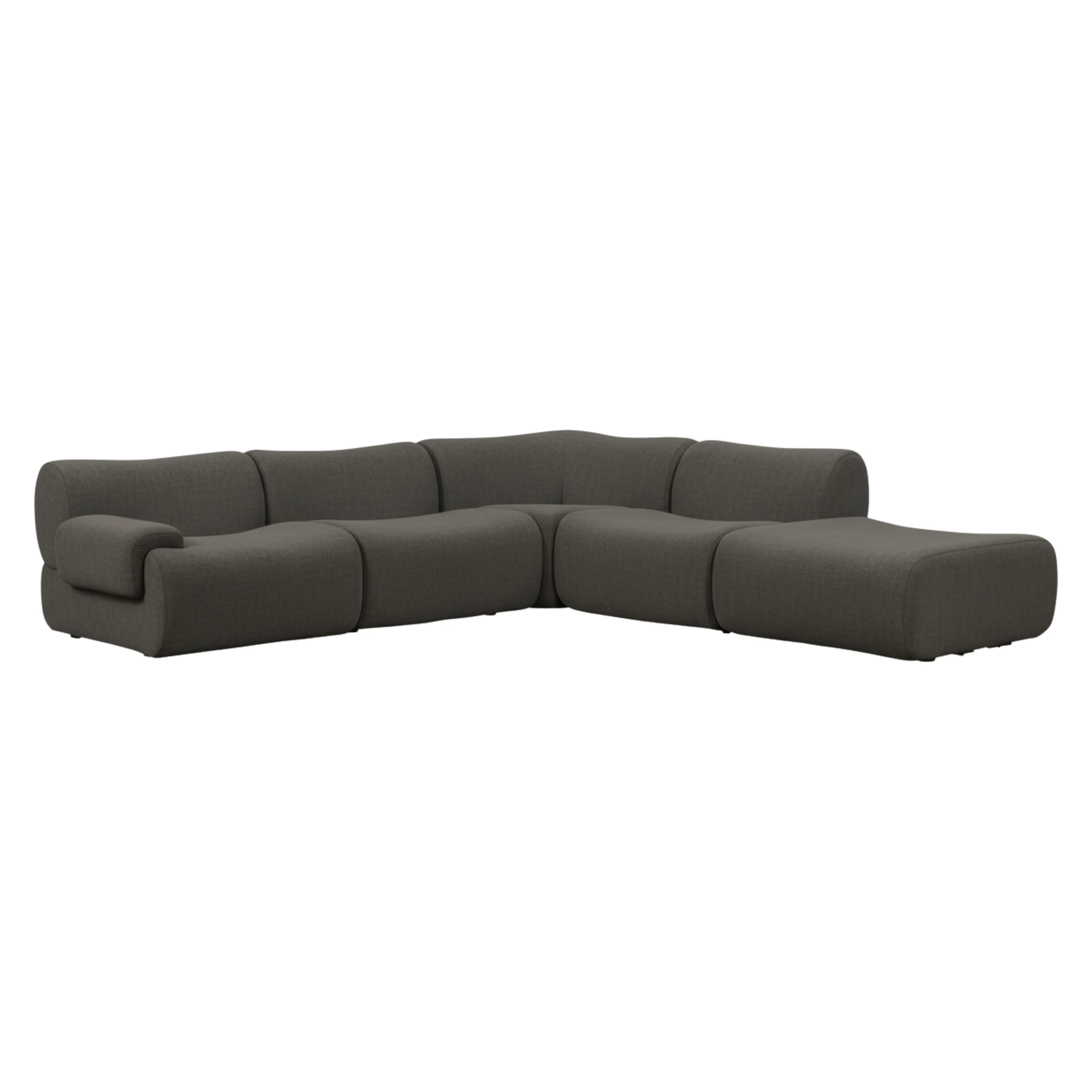 Zenith 5-Piece Contract-Grade Upcycled Fabric Modular Sectional - Image 20