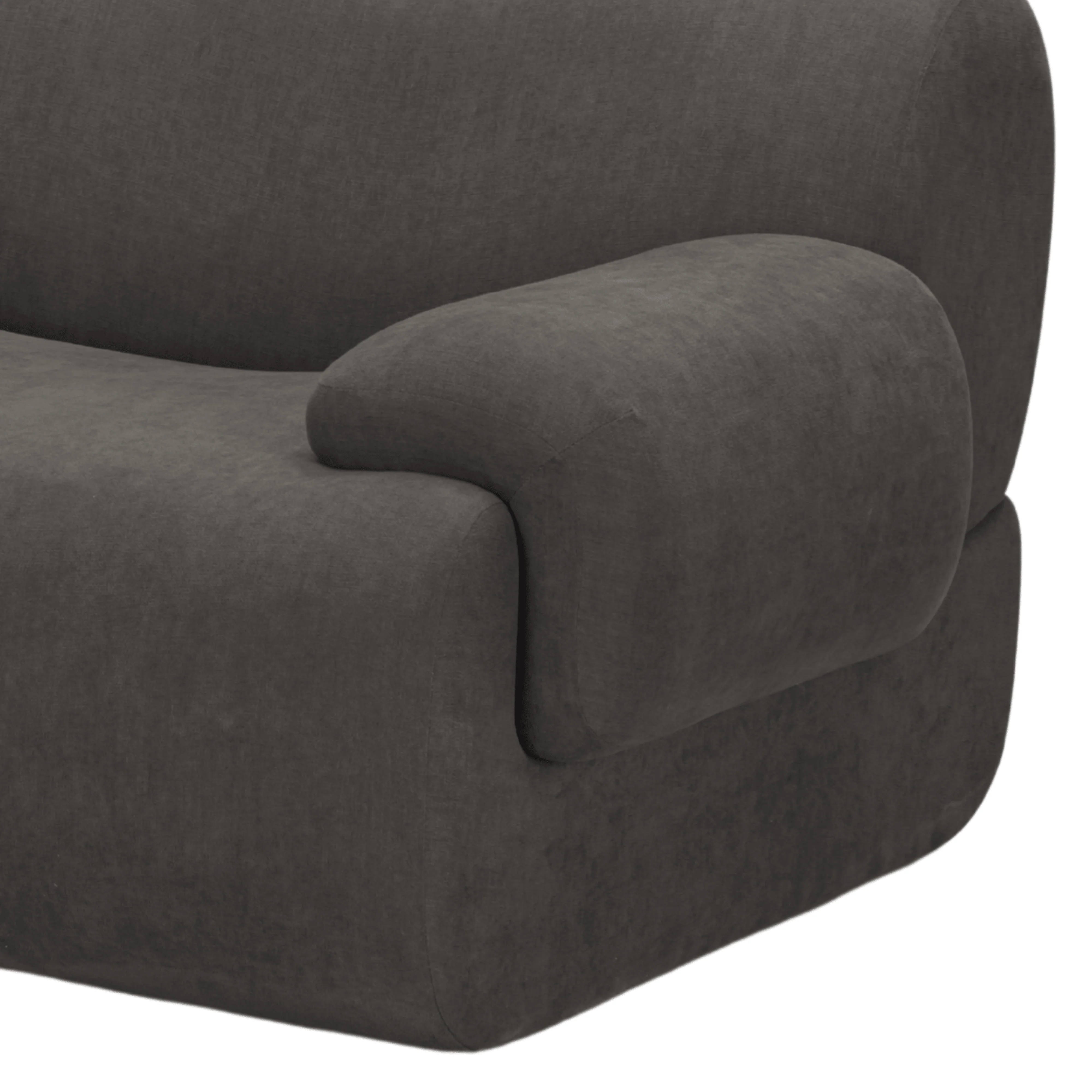 Zenith 80" Contract-Grade Upcycled Fabric Modular Loveseat - Image 14