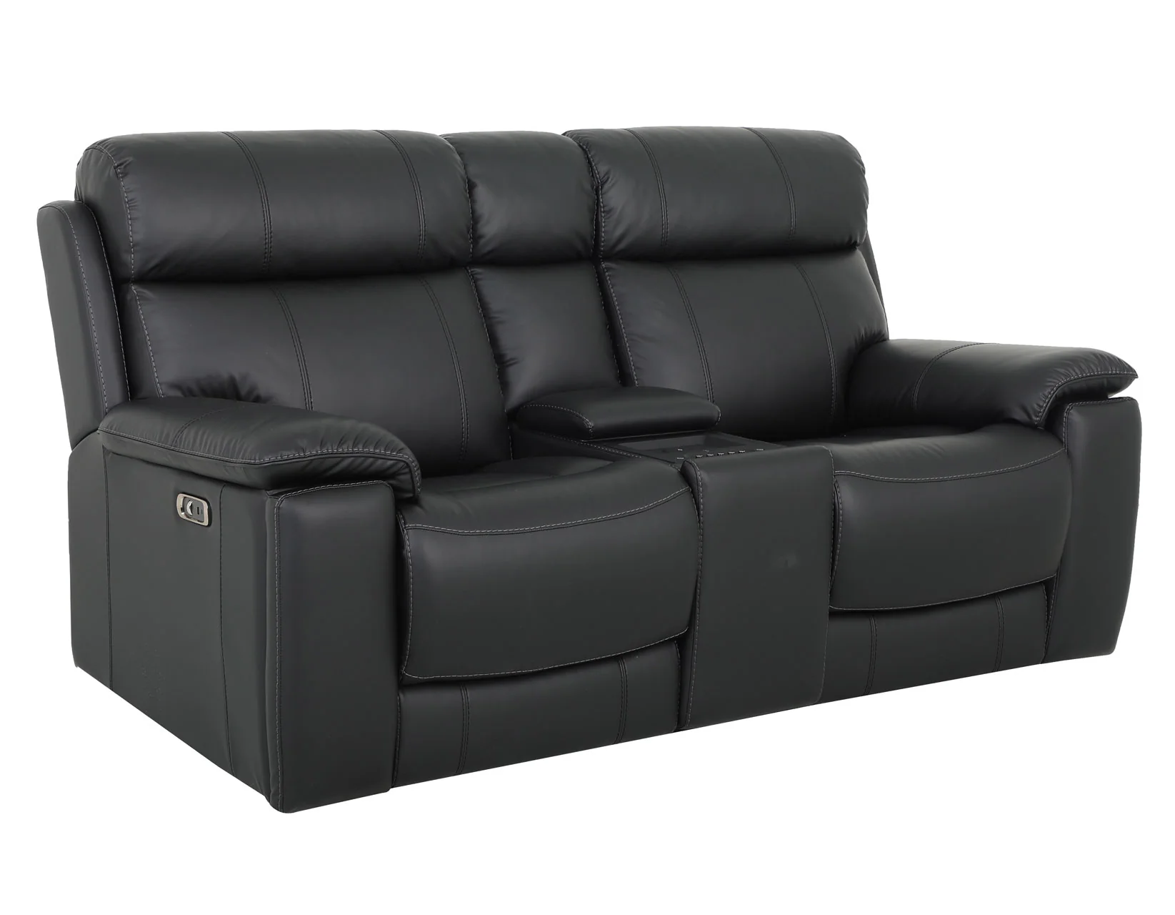 Zenith Black Home Theater With Built-In Speakers Power Reclining Living Room Set - Image 12