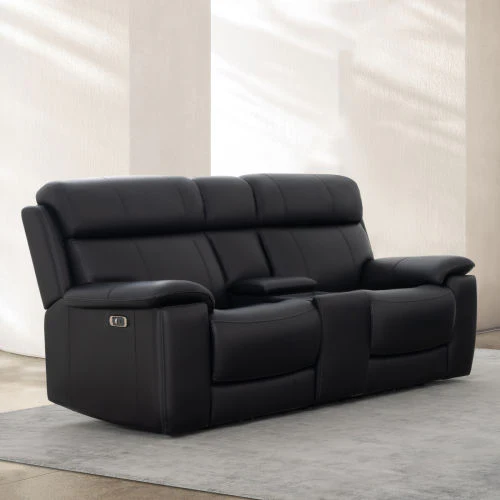 Zenith Black Power Immersive Audio Console Loveseat, Built-in Speakers, Vibration - Image 3