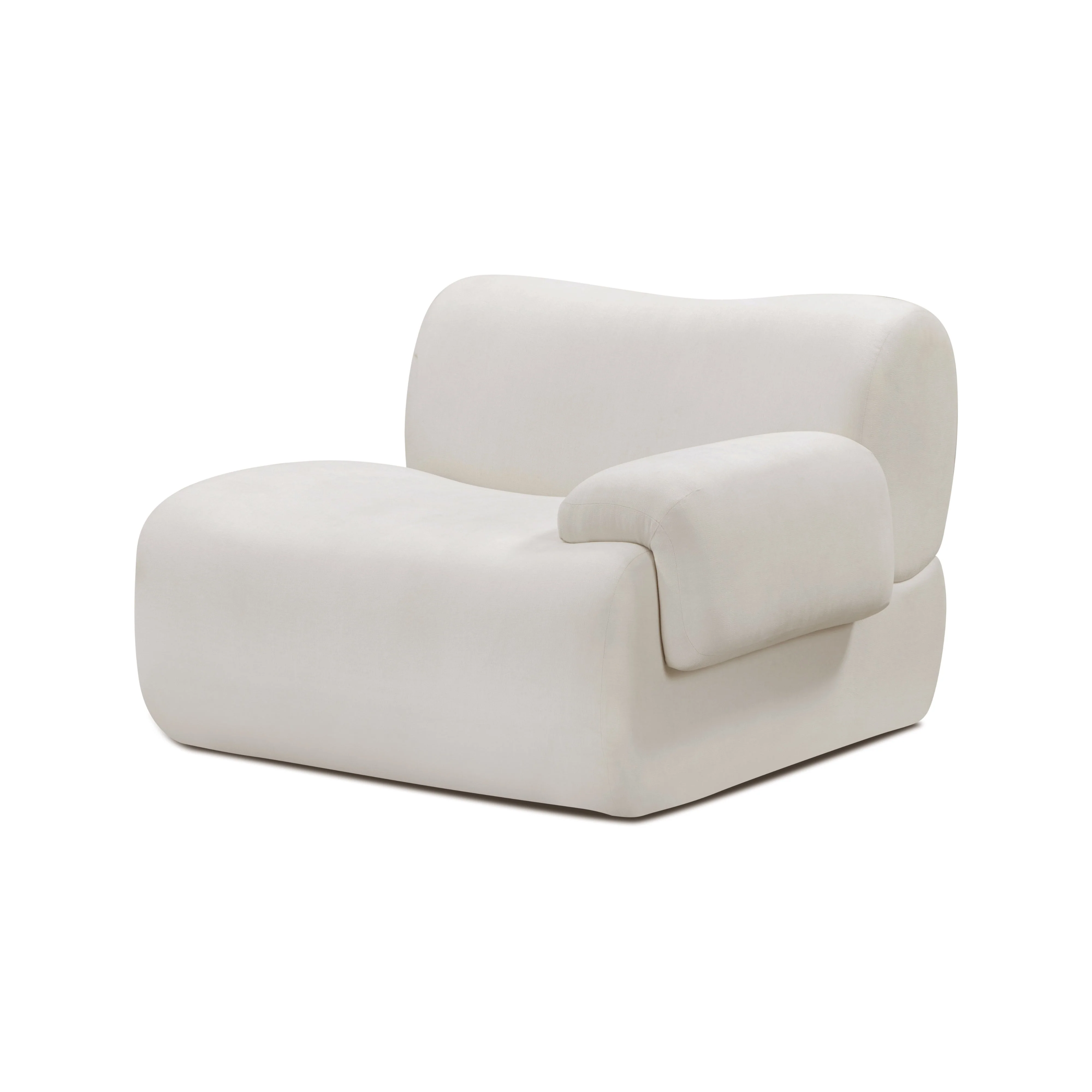 Zenith Contract-Grade Upcycled Fabric Corner Chair - Image 4