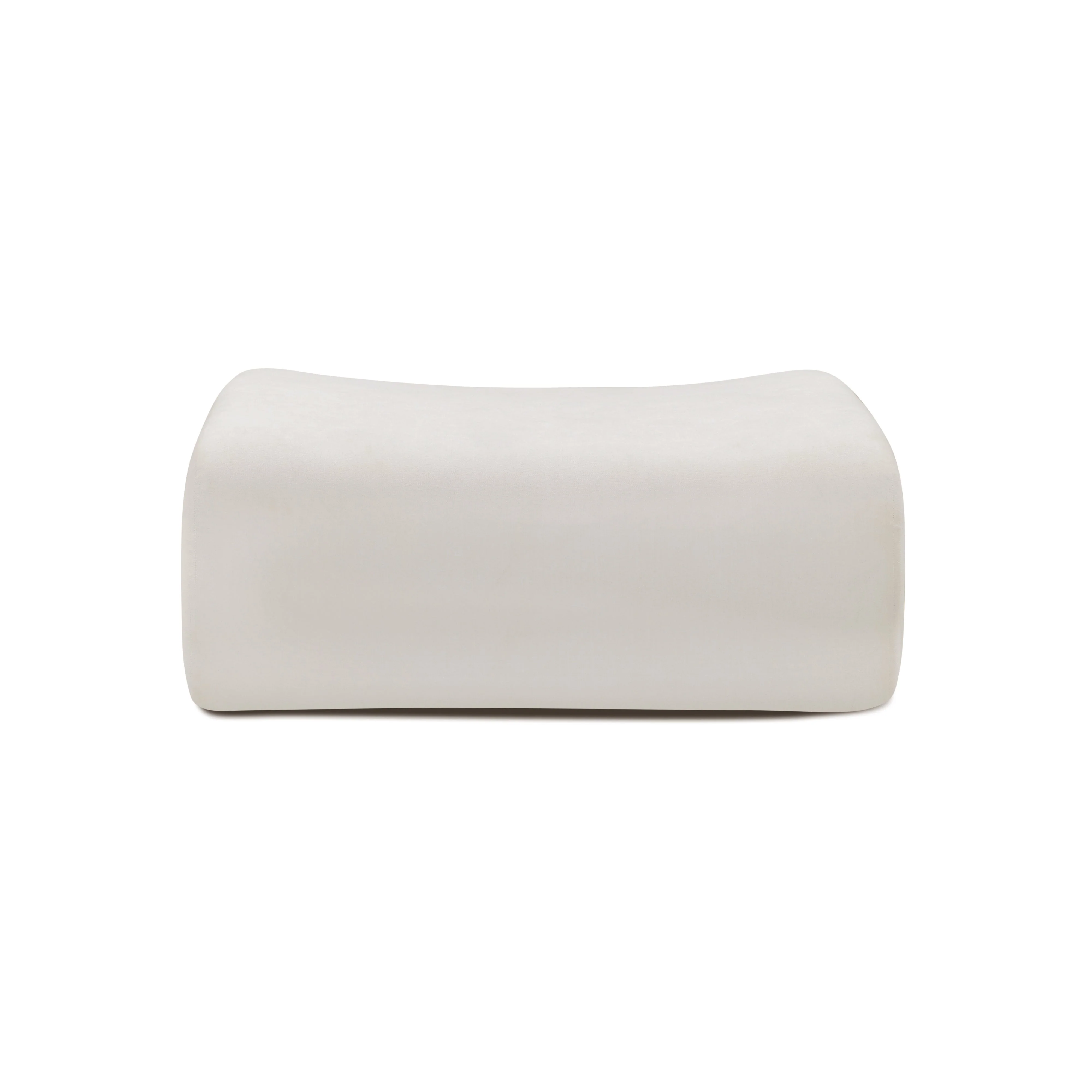 Zenith Contract-Grade Upcycled Fabric Ottoman - Image 3