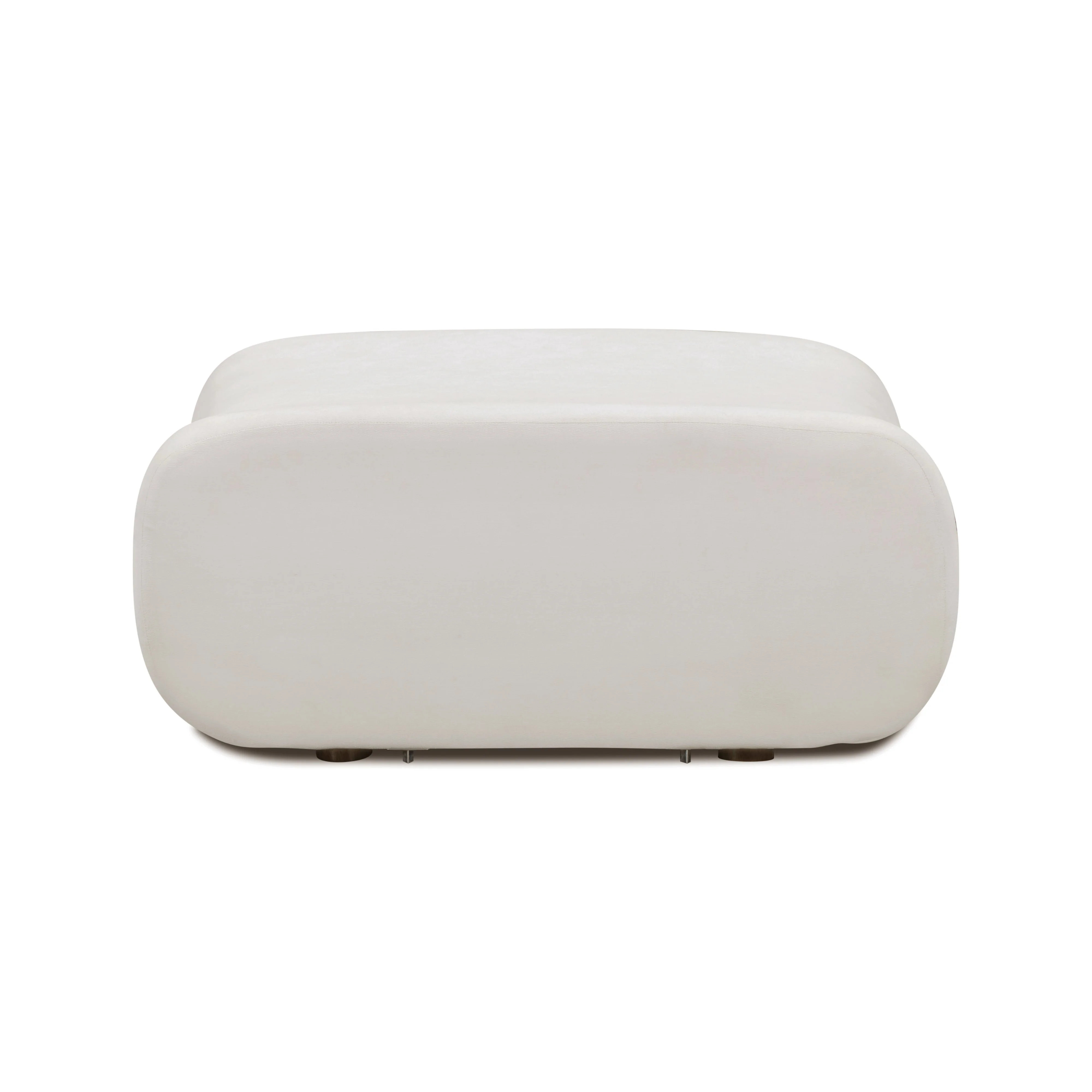 Zenith Contract-Grade Upcycled Fabric Ottoman - Image 4