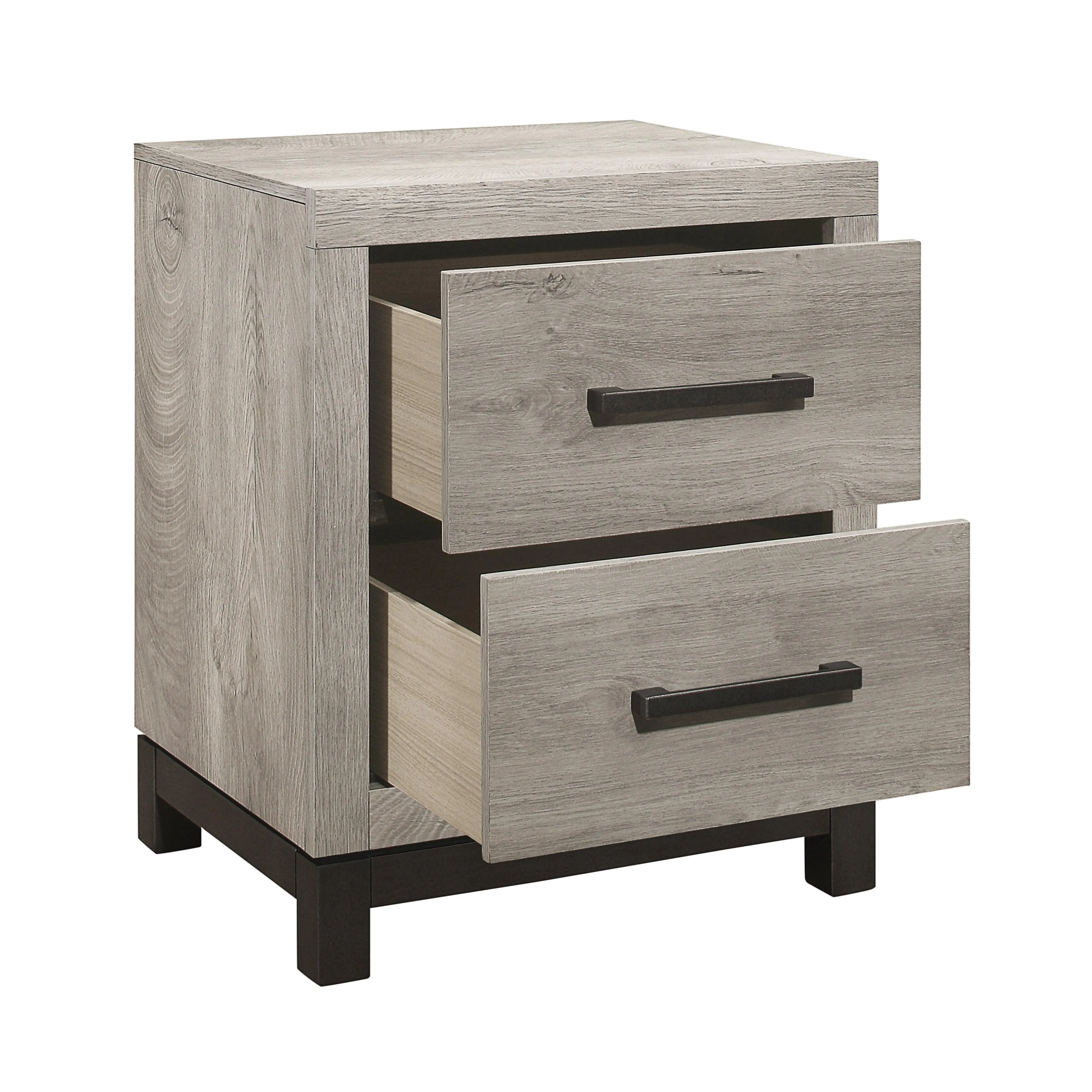 Zephyr Light Gray Nightstand - Image 4