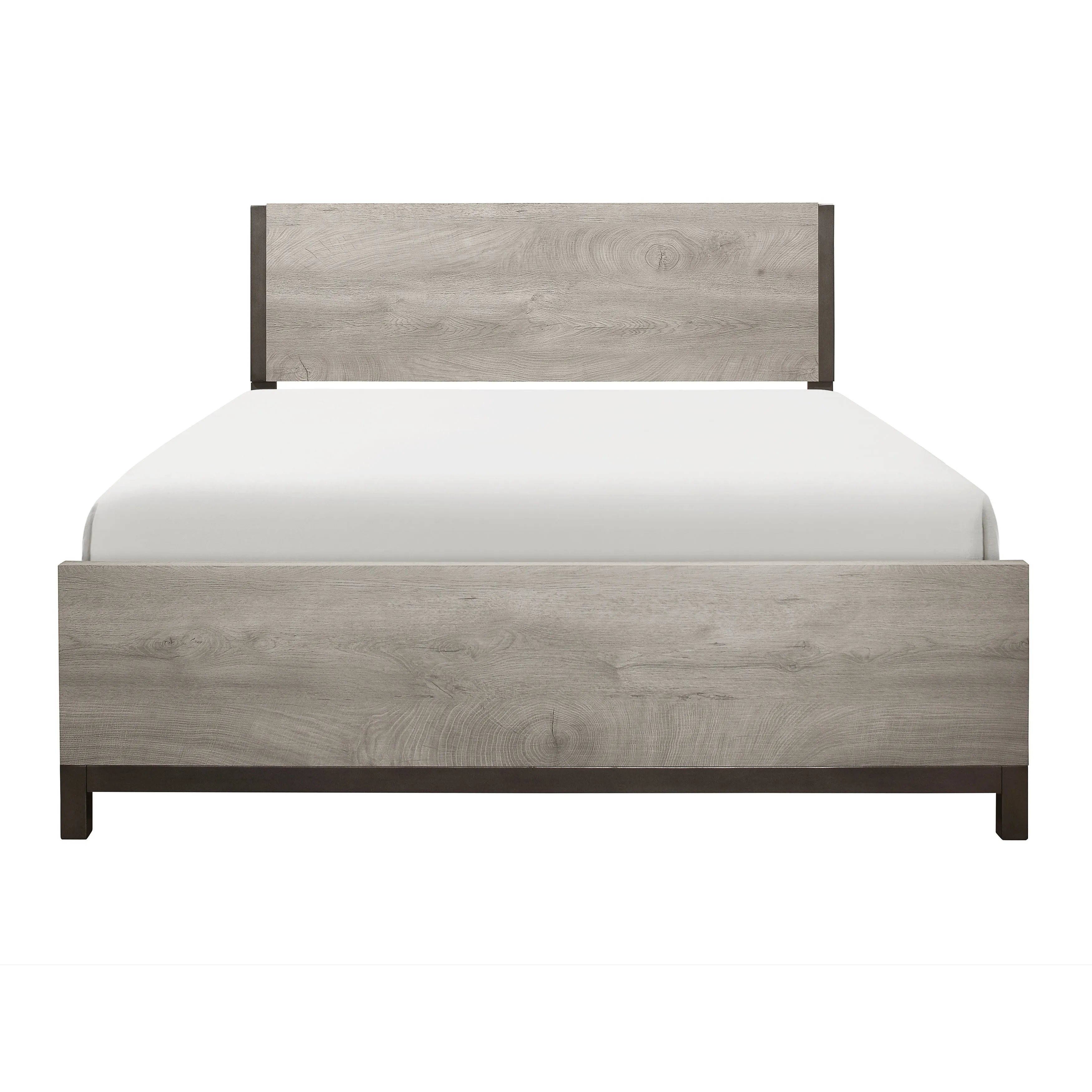 Zephyr Light Gray Queen Panel Bed - Image 3