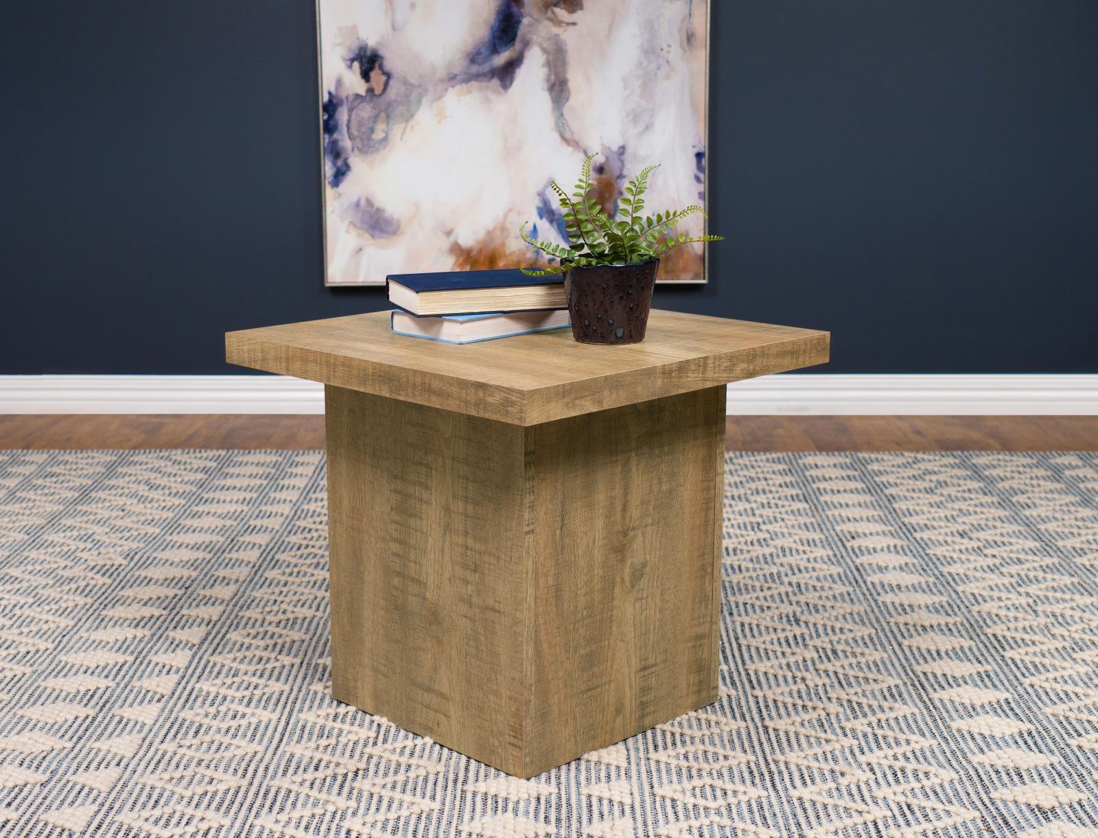 Zetta Mango Square Engineered Wood End Table
