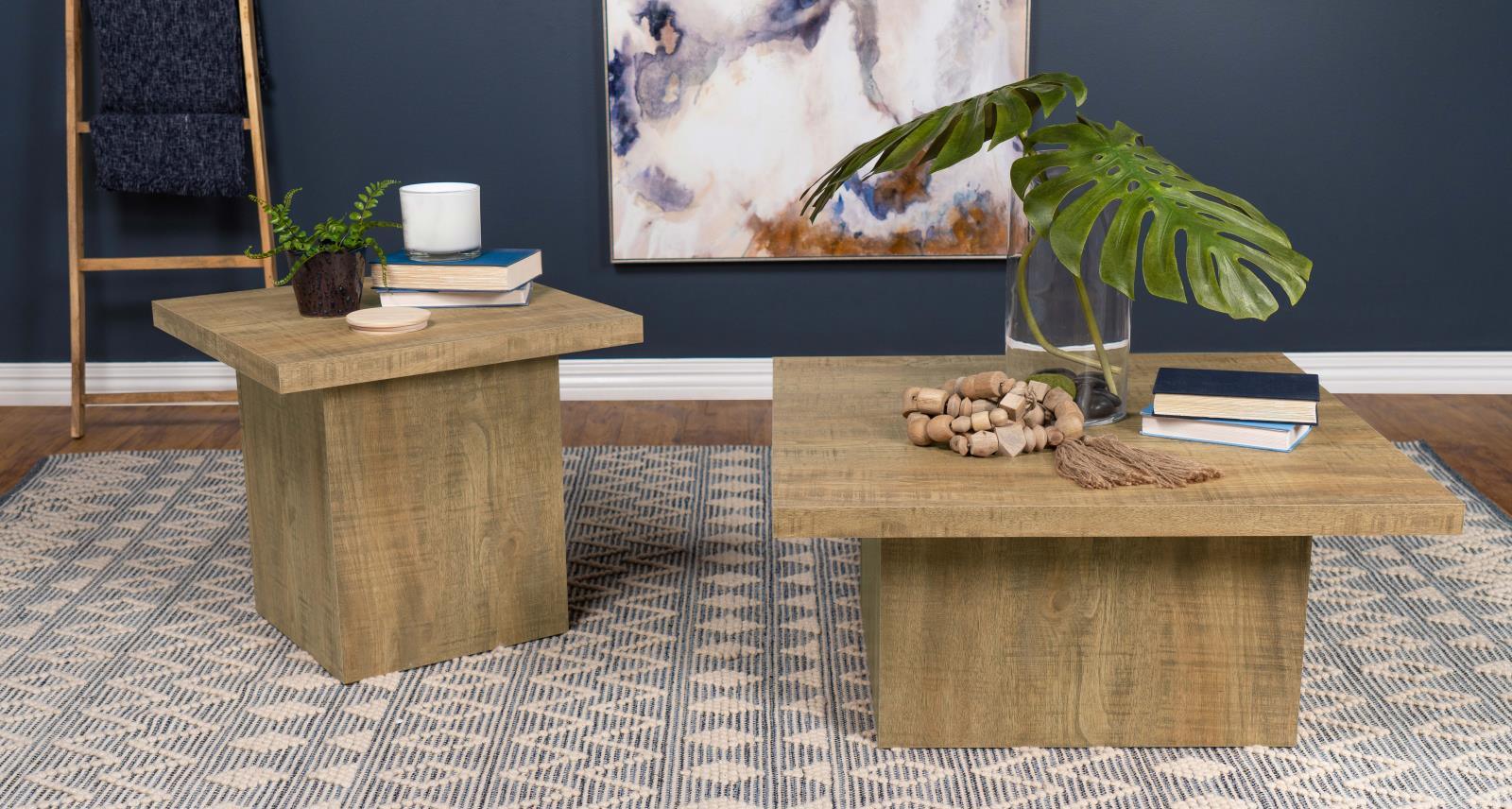 Zetta Mango Square Engineered Wood End Table - Image 6
