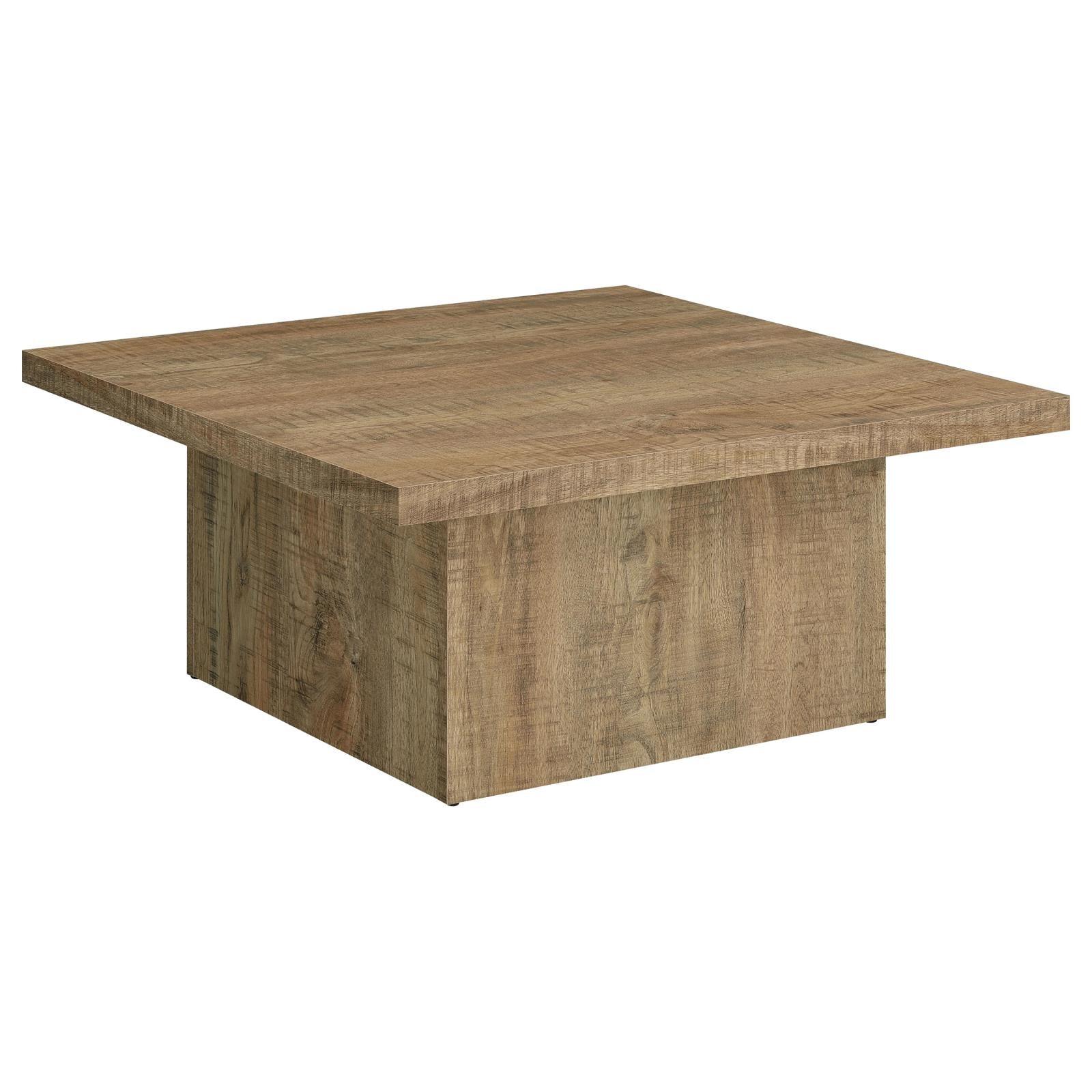 Zetta Square Engineered Wood Coffee Table Mango - Image 3