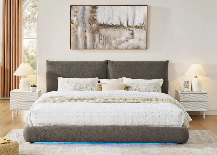 Zima Brown Queen Platform Bed [Special Price]