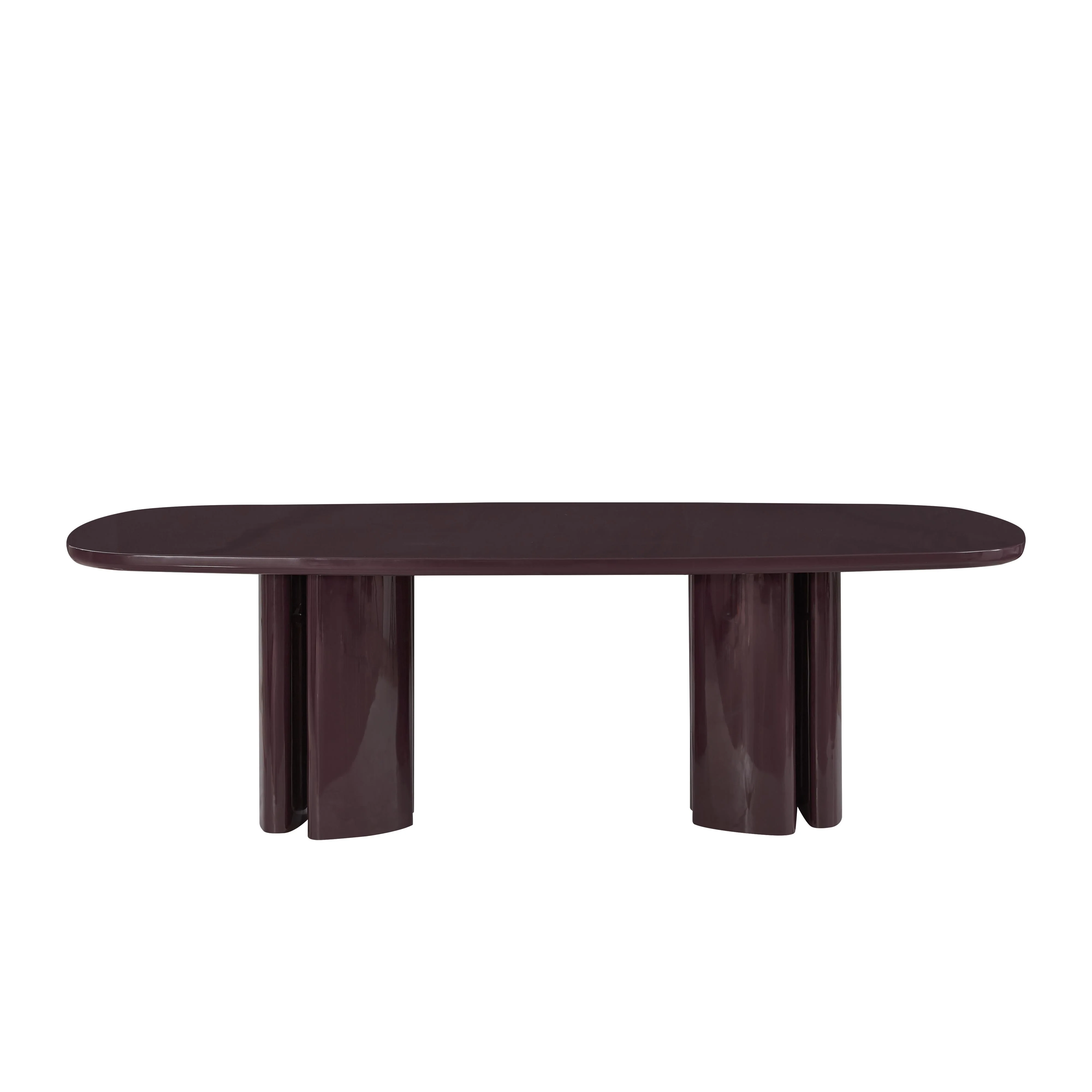 Zola Lacquer Oval 94.5" Dining Table - Image 18