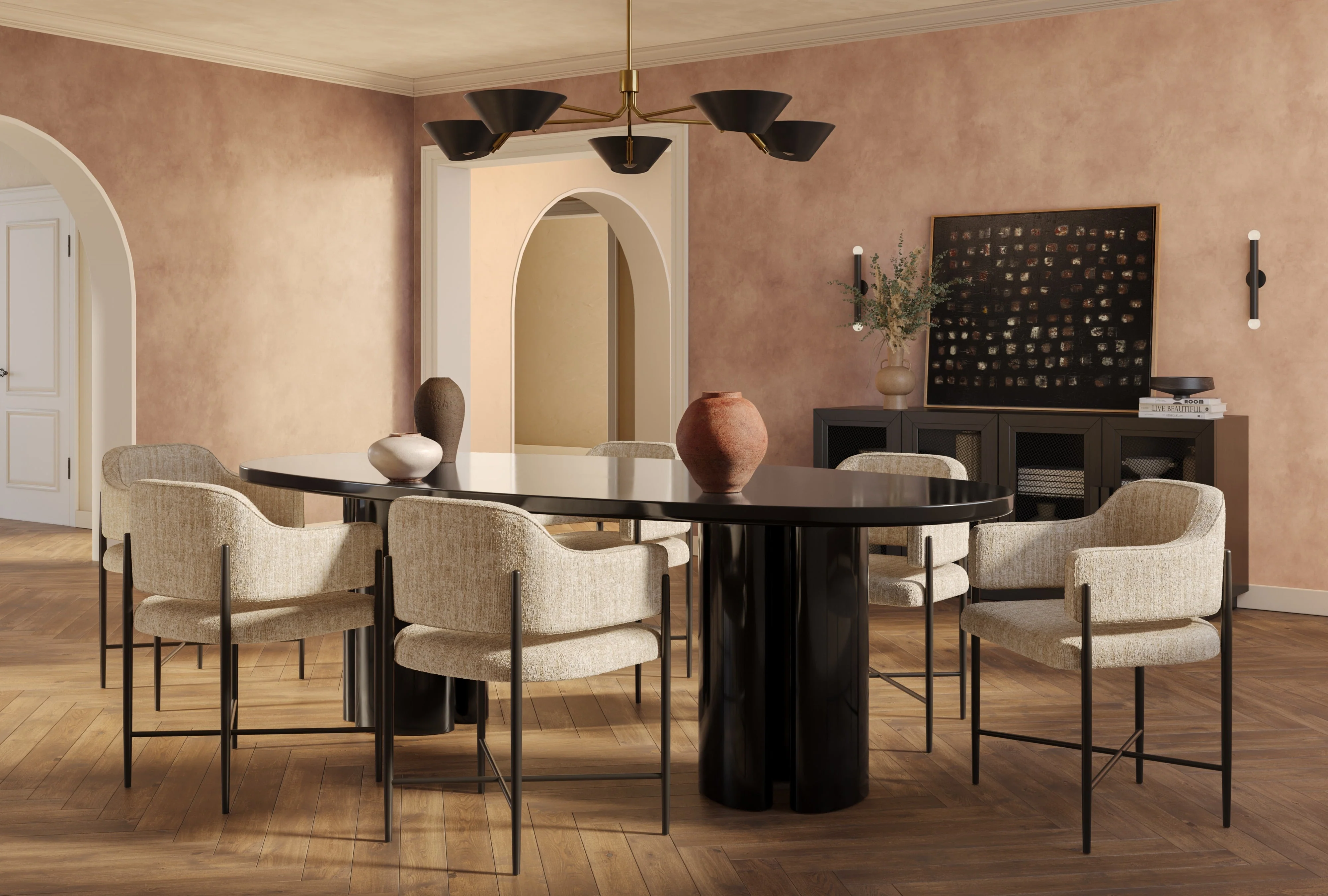 Zola Lacquer Oval 94.5" Dining Table - Image 2