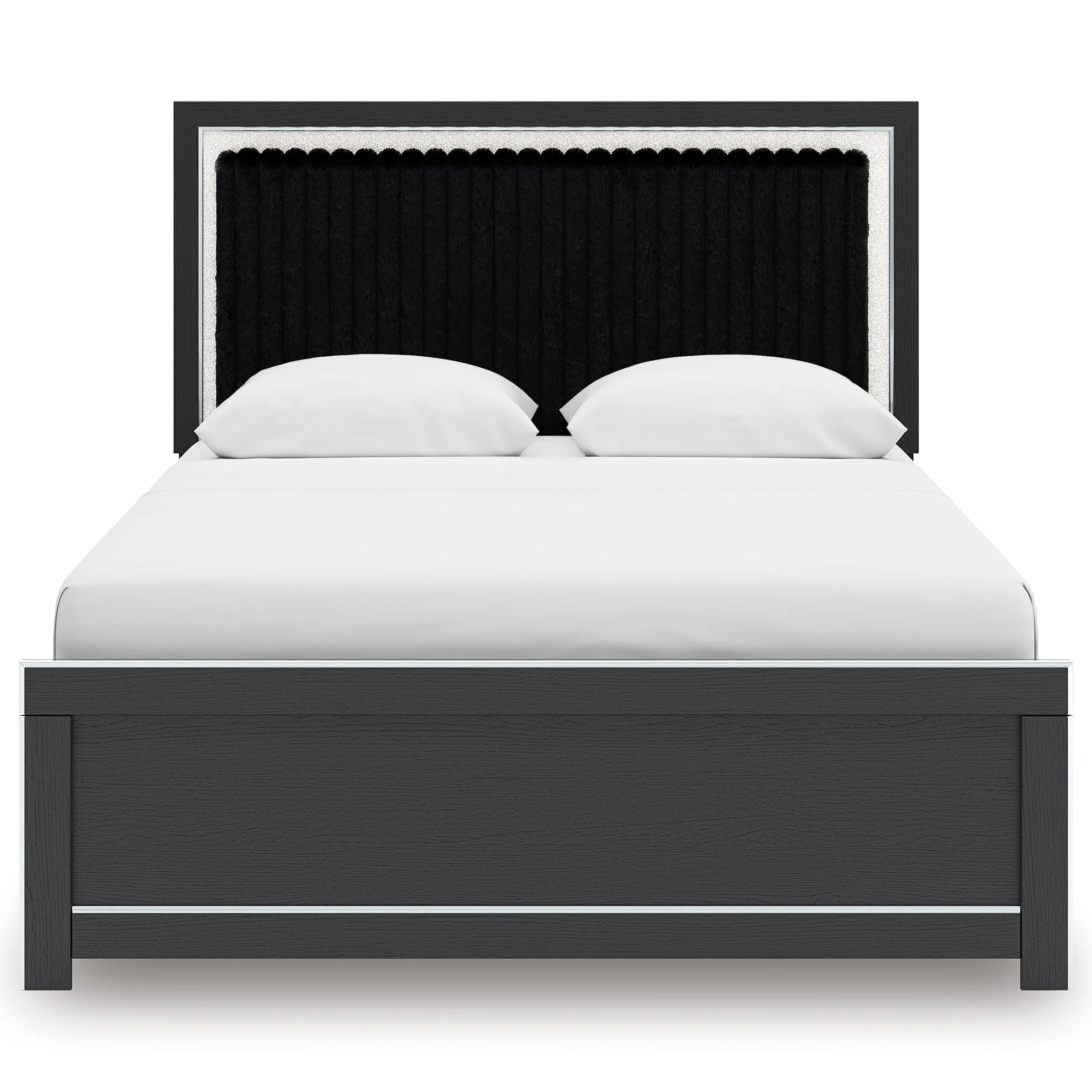 Zuraleus Black Upholstered Platform Bedroom Set - Image 5