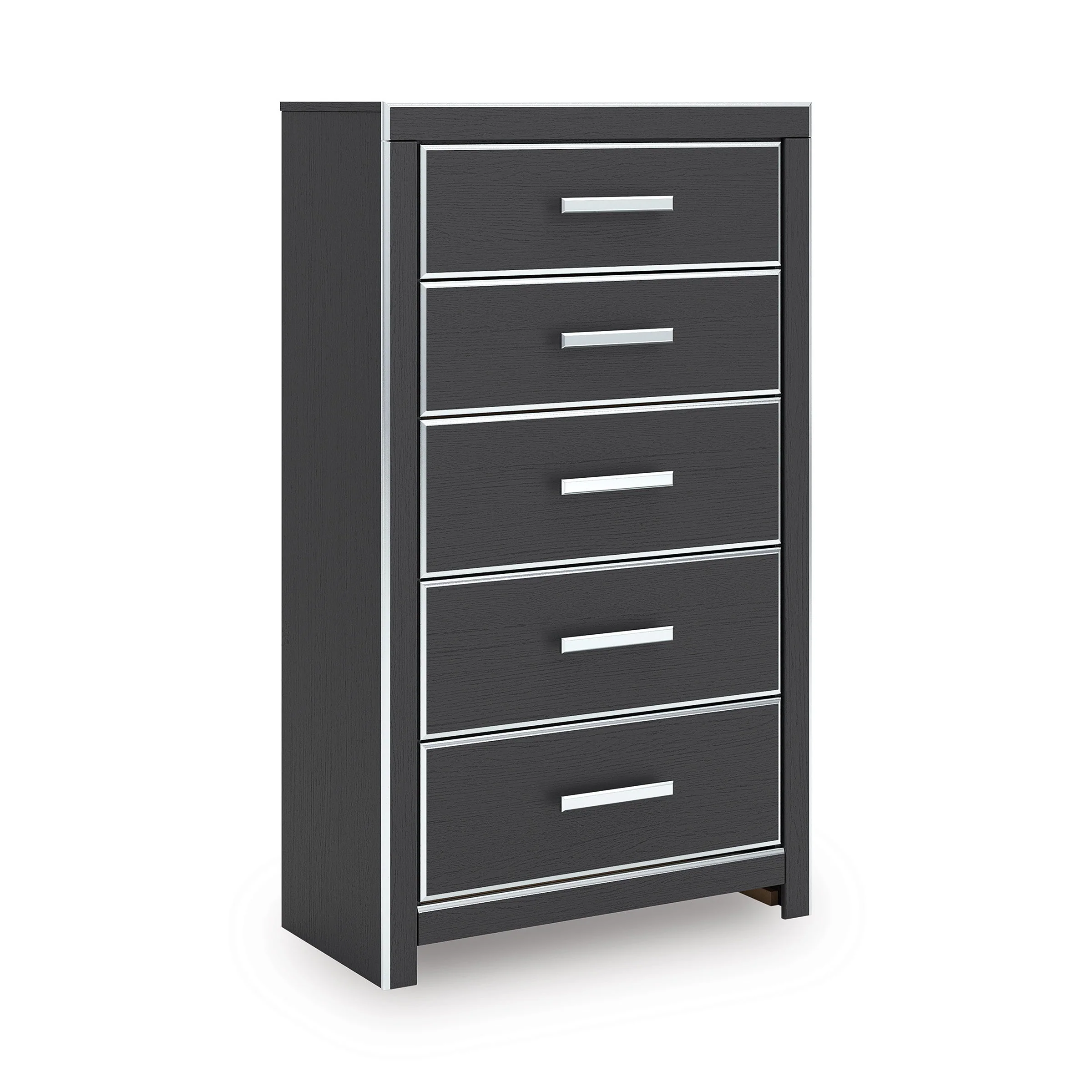 Zuraleus Black Upholstered Storage Panel Bedroom Set with 2 Footboard Drawers - Image 15