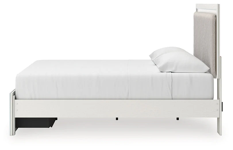 Zuraleus White King Upholstered Panel Storage Bed - Image 6