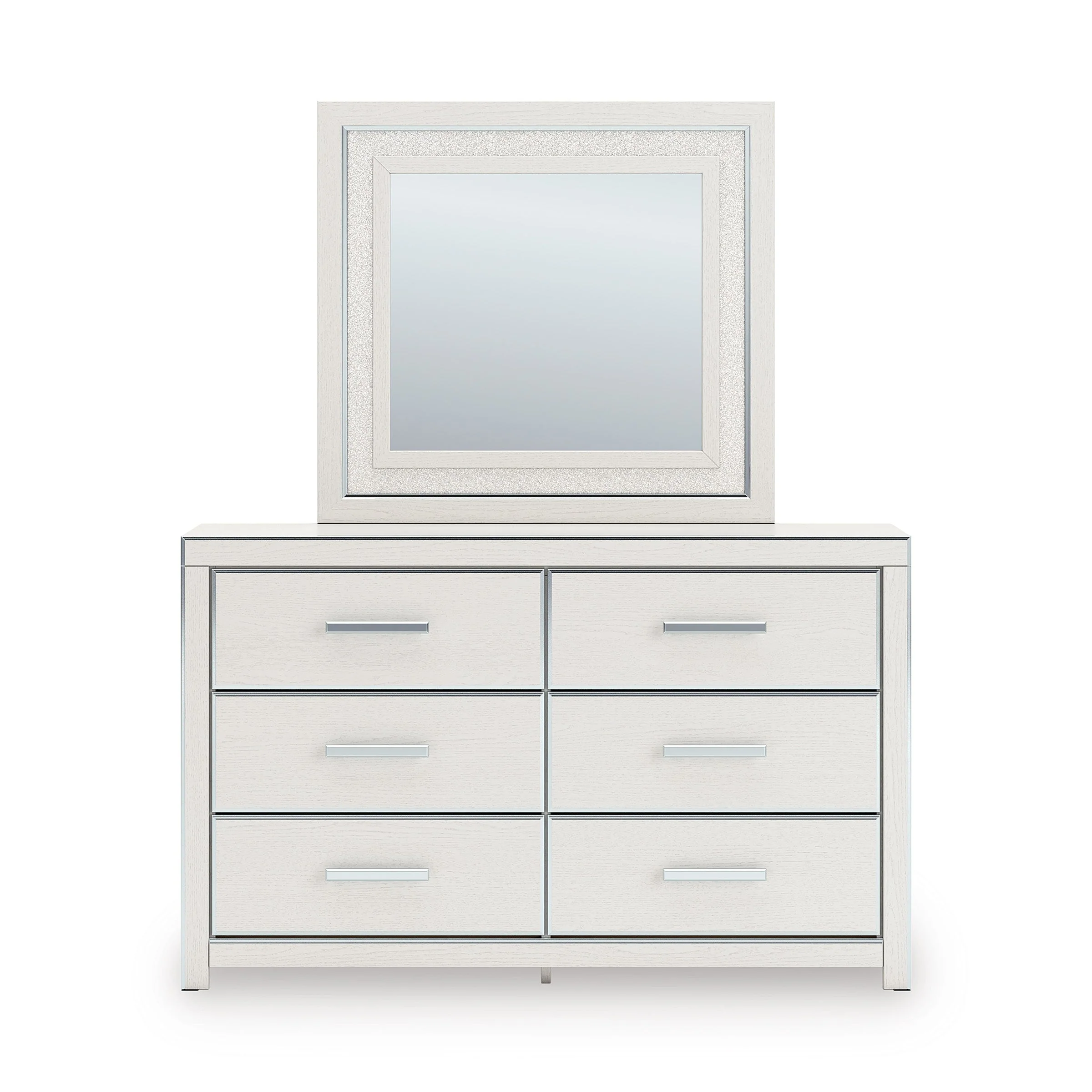 Zuraleus White Upholstered Platform Bedroom Set - Image 19