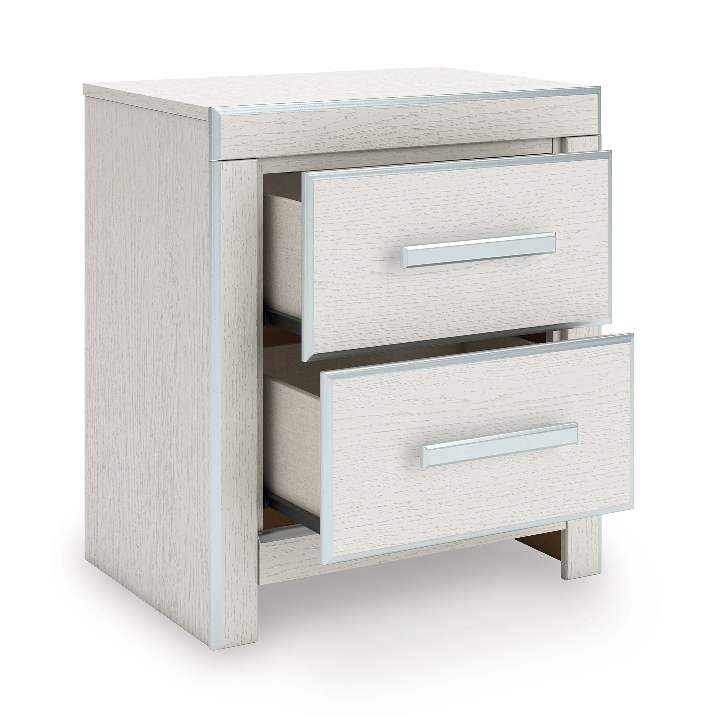 Zuraleus White Upholstered Platform Bedroom Set - Image 9